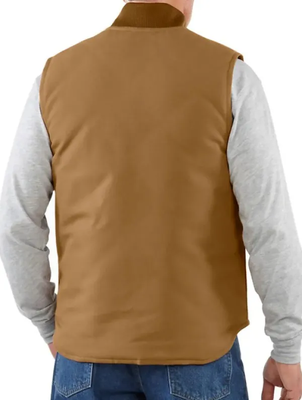 Carhartt Workwear Liivit^Carhartt M's Insulated Rib Collar liivi Carhartt®, ruskea