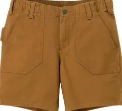 Carhartt Workwear Carhartt Relaxed Fit Canvas Work Short naisten shortsit, Carhartt® Brown| Shortsit