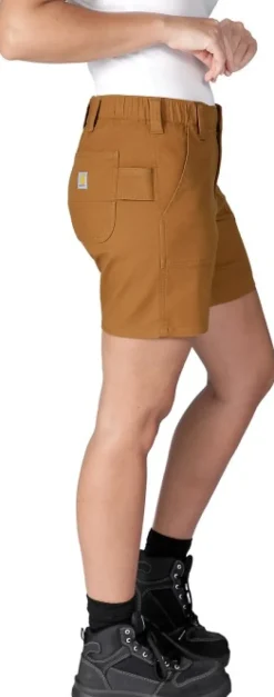 Carhartt Workwear Carhartt Relaxed Fit Canvas Work Short naisten shortsit, Carhartt® Brown| Shortsit