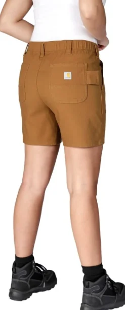 Carhartt Workwear Carhartt Relaxed Fit Canvas Work Short naisten shortsit, Carhartt® Brown| Shortsit