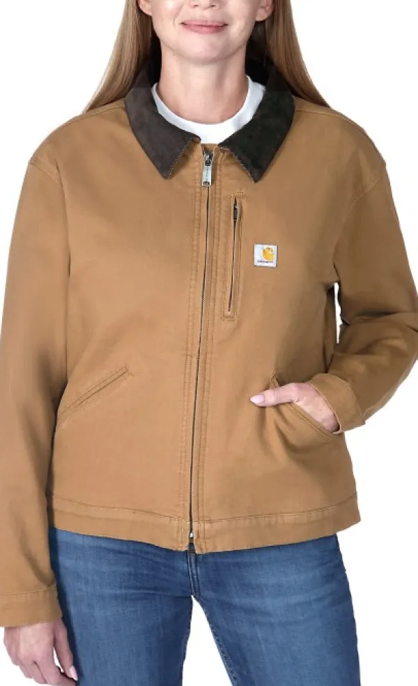Carhartt Workwear Ulkoilutakit^Carhartt Relaxed Fit Canvas Detroit Jacket naisten takki, Carhartt® Brown