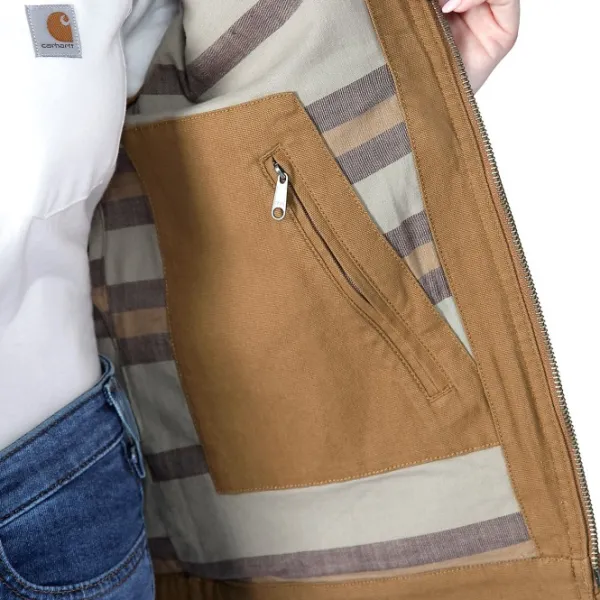 Carhartt Workwear Ulkoilutakit^Carhartt Relaxed Fit Canvas Detroit Jacket naisten takki, Carhartt® Brown