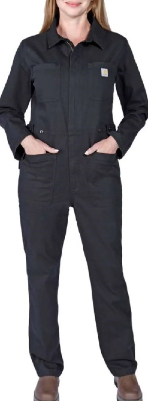 Carhartt Workwear Haalarit^Carhartt Relaxed Fit Canvas Coverall naisten haalarit, musta