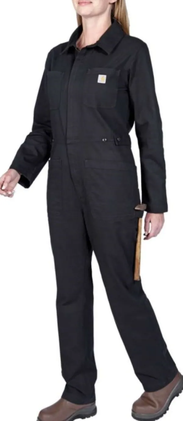 Carhartt Workwear Haalarit^Carhartt Relaxed Fit Canvas Coverall naisten haalarit, musta
