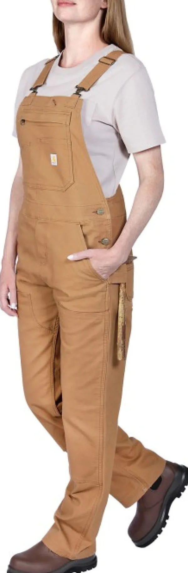 Carhartt Workwear Carhartt Relaxed Fit Denim Bib Overal naisten haalarit, Carhartt® Brown| Haalarit