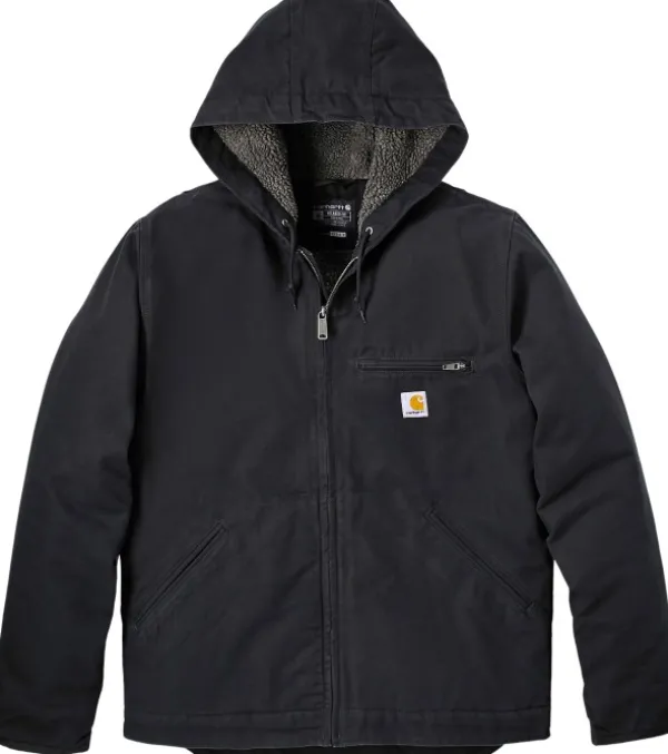 Carhartt Workwear Ulkoilutakit^Carhartt Washed Duck Sherpa Lined Jacket takki, Black