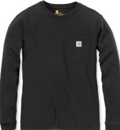 Carhartt Workwear Pitkähihaiset Paidat^Pocket Long Sleeve naisten paita, musta