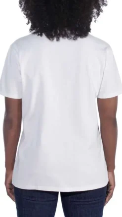 Carhartt Workwear Pocket naisten t-paita, valkoinen| T-paidat Ja Pikeepaidat