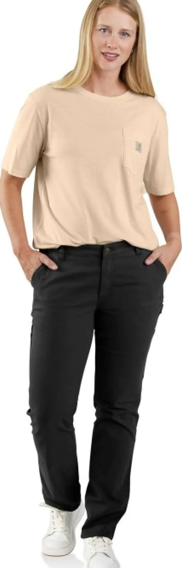 Carhartt Workwear Retkeilyhousut^Carhartt W's Relaxed Fit Canvas Work Pant Black