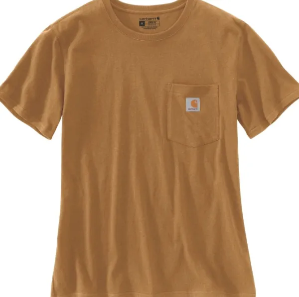 Carhartt Workwear Carhartt W's Workwear Pocket S/S T-Shirt Carhartt® Brown| T-paidat Ja Pikeepaidat