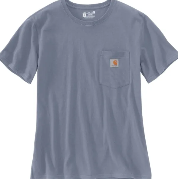 Carhartt Workwear Carhartt W's Workwear Pocket S/S T-Shirt Wisteria Heather| T-paidat Ja Pikeepaidat