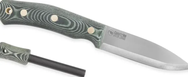 Casström Fileerausveitset^No.10 Swedish Forest Knife Sleipner puukko kipinäraudalla, Micarta/Scandi