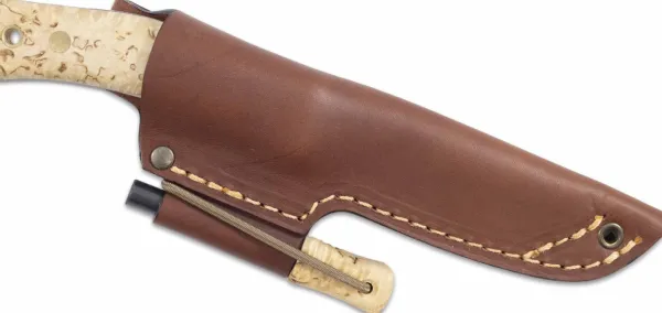 Casström No.10 Swedish Forest Knife Sleipner puukko kipinäraudalla, Masur/Scandi| Fileerausveitset