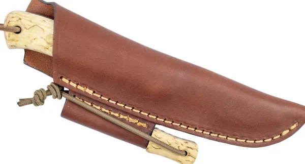 Casström Puukot^Woodsman Sleipner puukko kipinäraudalla, Masur/Scandi