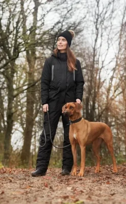 Catago Koiranohjaajan Vaatteet^Trainer Jumpsuit naisten haalari, Black