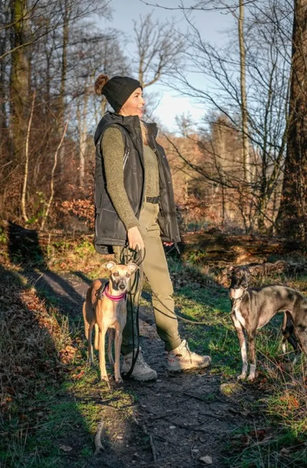 Catago Koiranohjaajan Vaatteet^Trainer Winter Vest naisten liivi, Black