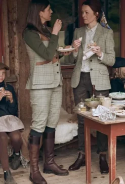 Chevalier Advie Tweed Breeks naisten polvihousut, Willow Green Checked| Metsästyshousut/Polvihousut Metsästykseen