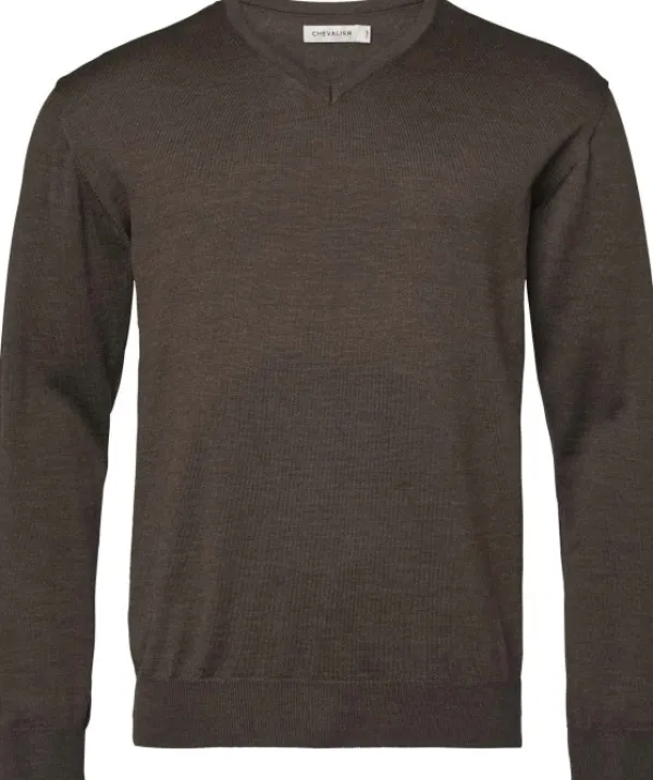 Chevalier Metsästysliivit/Fleeceliivit^Aston merinovillapaita, Leather Brown