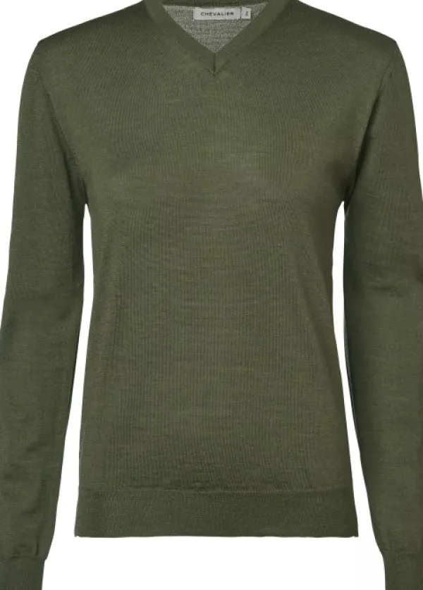 Chevalier Blaise -naisten merinovillapaita, vihreä| Metsästysliivit/Fleeceliivit