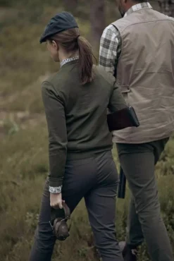 Chevalier Blaise -naisten merinovillapaita, vihreä| Metsästysliivit/Fleeceliivit