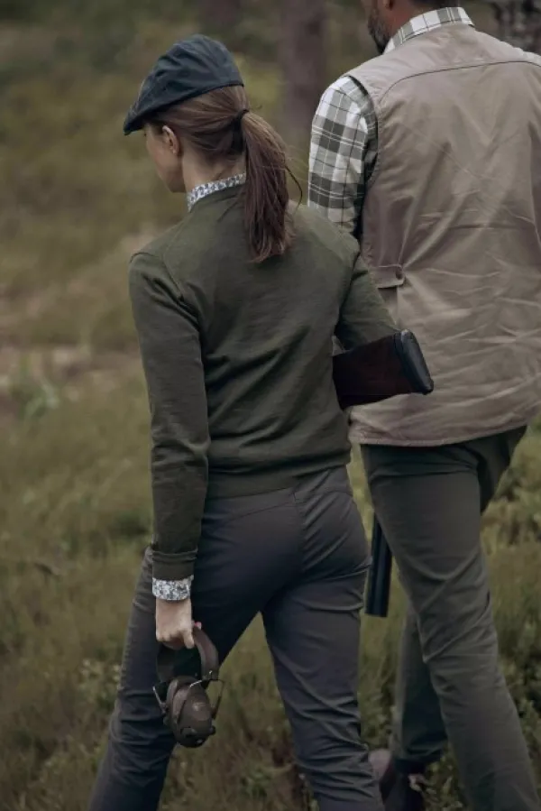 Chevalier Blaise -naisten merinovillapaita, vihreä| Metsästysliivit/Fleeceliivit