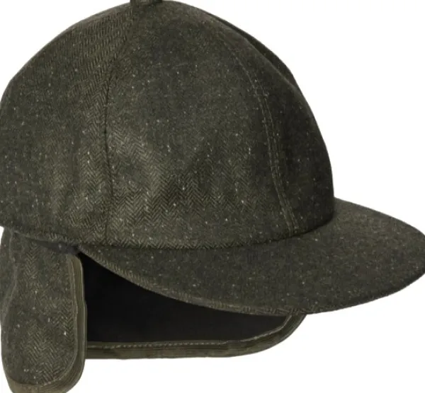 Chevalier Blake Cap metsästyslippis, unisex, Dark Green Harringbone| Metsästysasusteet/Metsästyslippikset