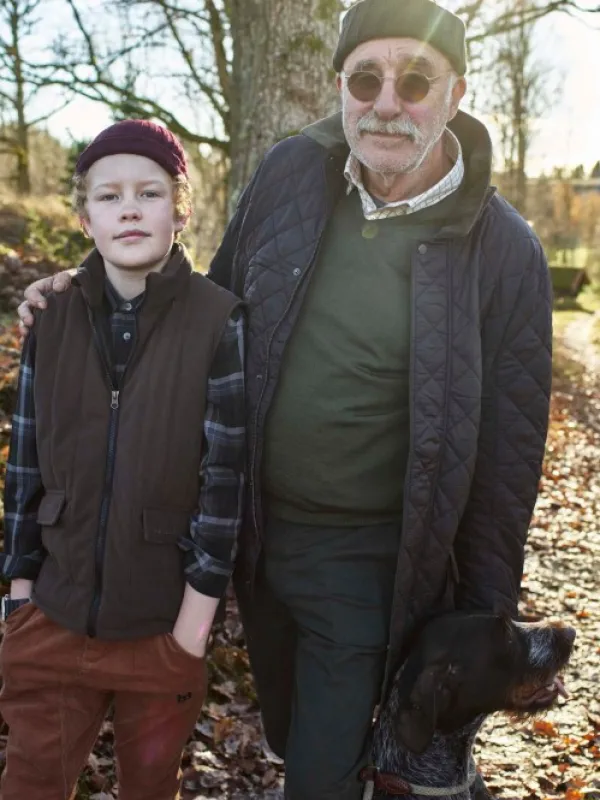 Chevalier Lasten Metsästysvaatteet^Calf Padded Vest Junior Leather lasten topattu liivi, ruskea