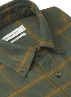 Chevalier Flanelli- Ja Kauluspaidat^Hawk Flannel Shirt Men flanellipaita, Leaf Green