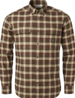 Chevalier Metsästyspaidat^Heron Flannel Shirt paita, Holly Green Checked