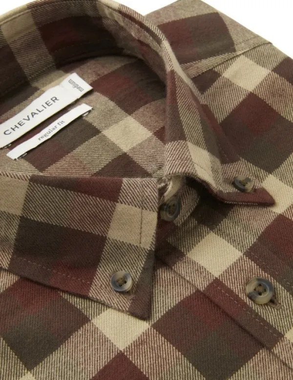 Chevalier Metsästyspaidat^Heron Flannel Shirt paita, Holly Green Checked
