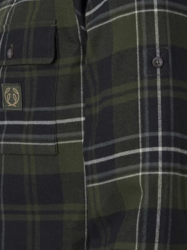 Chevalier Metsästyspaidat^Heron Flannel Shirt Men flanellipaita, vihreä