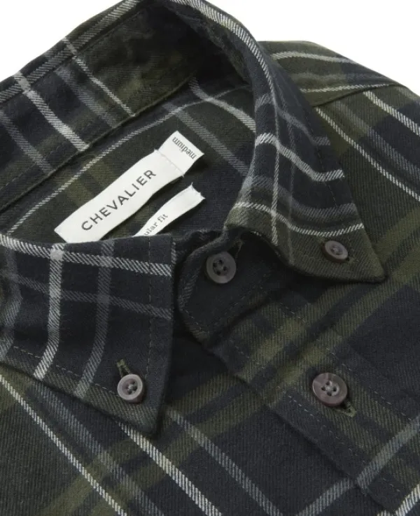Chevalier Metsästyspaidat^Heron Flannel Shirt Men flanellipaita, vihreä