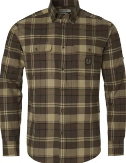 Chevalier Metsästyspaidat^Heron Flannel Shirt paita, Soil Brown Checked