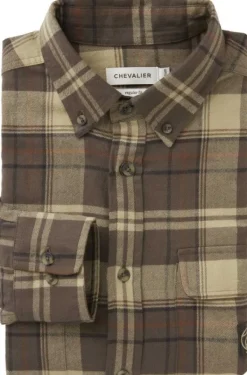 Chevalier Metsästyspaidat^Heron Flannel Shirt paita, Soil Brown Checked