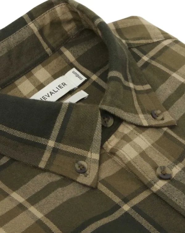 Chevalier Heron Flannel Shirt paita, Evergreen Checked| Metsästyspaidat