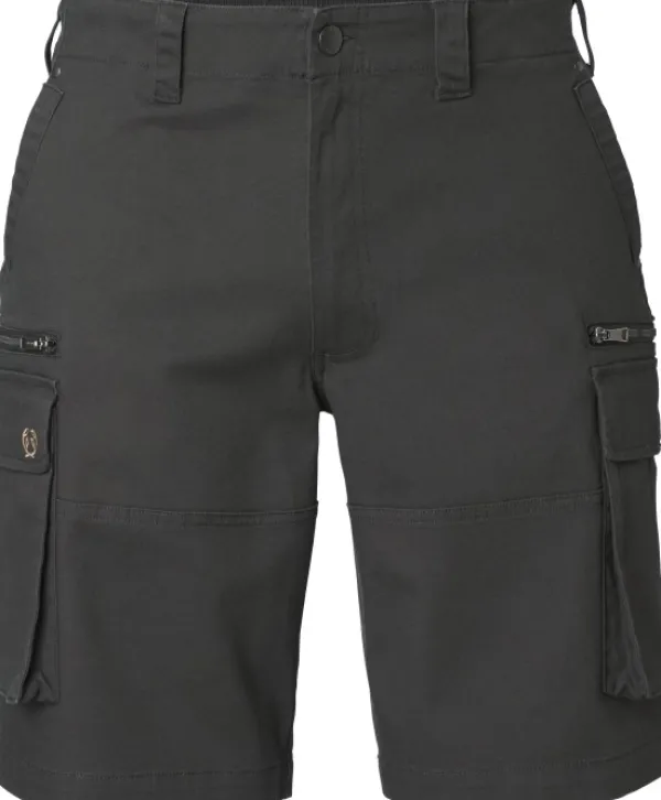 Chevalier Shortsit^Jay Shorts puuvillaiset shortsit, tummanharmaa