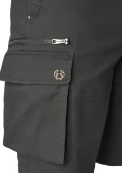 Chevalier Shortsit^Jay Shorts puuvillaiset shortsit, tummanharmaa