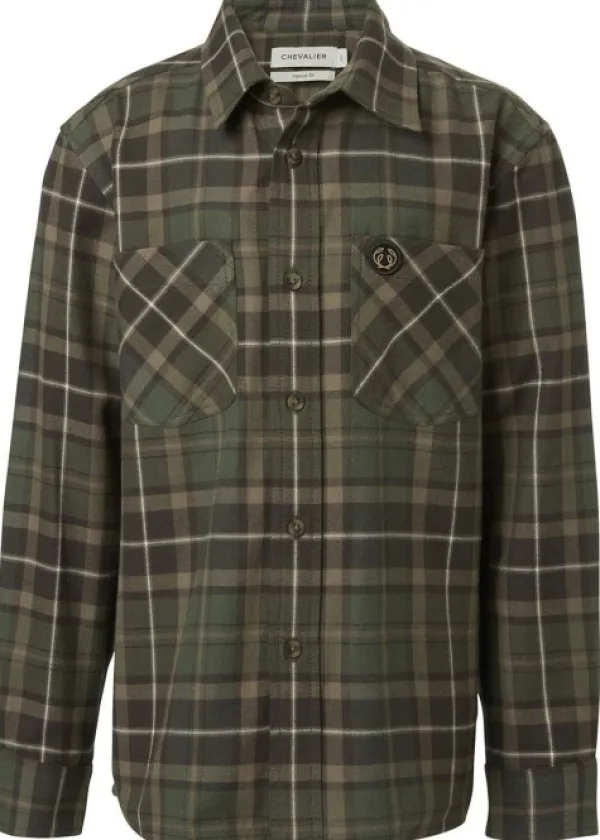 Chevalier Junior Teal Light Flannel Shirt Hemlock Green Checked| Metsästysliivit/Fleeceliivit