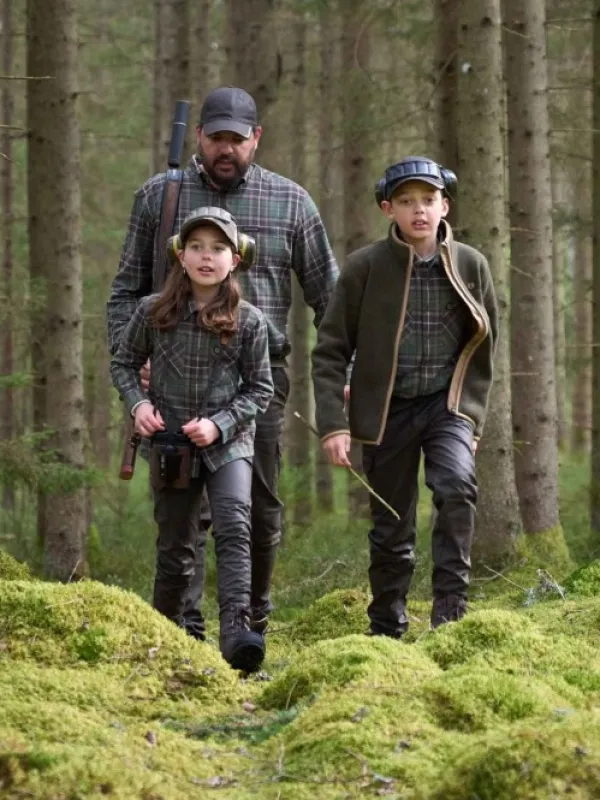 Chevalier Junior Teal Light Flannel Shirt Hemlock Green Checked| Metsästysliivit/Fleeceliivit