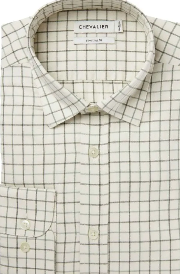 Chevalier Metsästyspaidat^Luton Shooting Fit Shirt paita, Hunter Green Tattersall