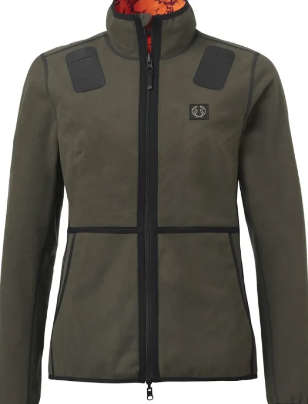 Chevalier Koiranohjaajan Vaatteet^Mist Windblocker Reversible Jacket käännettävä naisten metsästystakki, High Vis Orange Deer