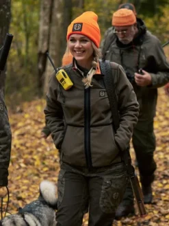 Chevalier Koiranohjaajan Vaatteet^Mist Windblocker Reversible Jacket käännettävä naisten metsästystakki, High Vis Orange Deer