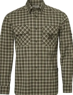 Chevalier M's Creek Shooting Fit Coolmax Shirt Mink Brown Checked| Metsästysliivit/Fleeceliivit