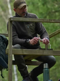 Chevalier Metsästyspuserot^M's Pax Light Pile Jacket Leather Brown