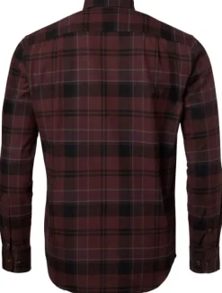 Chevalier Metsästyspaidat^M's Willow Flannel Shirt Wine Red Checked