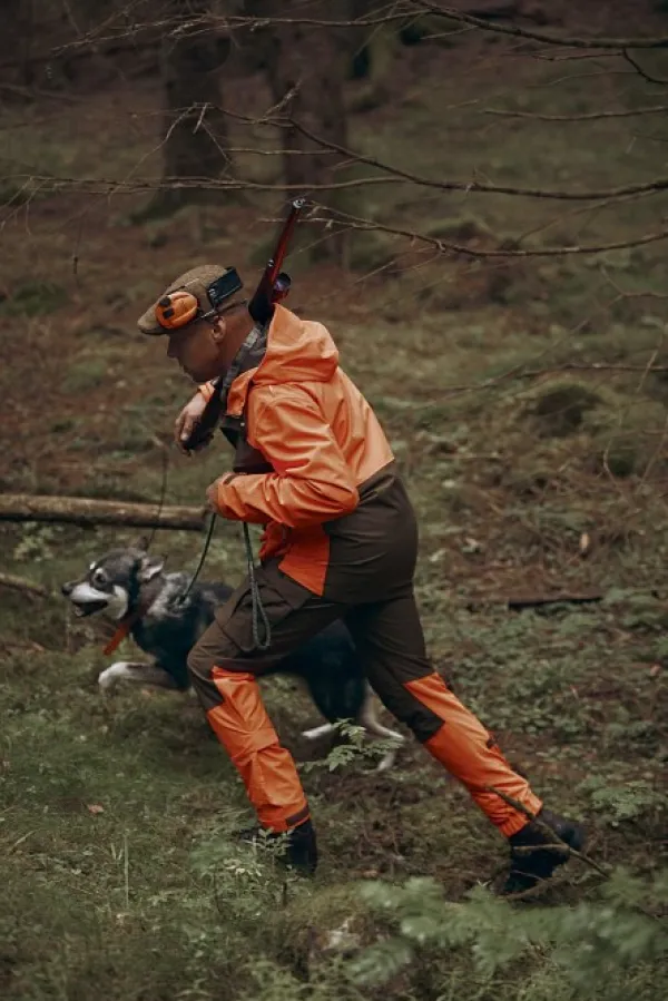 Chevalier Koiranohjaajan Vaatteet^Noux -metsästystakki, vihreä-oranssi