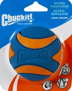 Chuckit! Ultra vinkuva pallo, L| Aktivointilelut