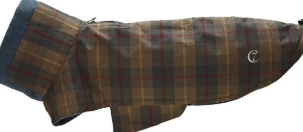 Cloud7 Talvitakit^Brooklyn Dog Coat Waxed Tartan koiran takki, koot 6-10, Tartan