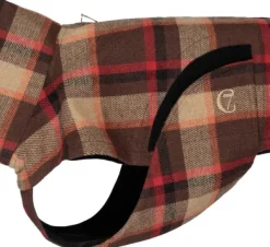 Cloud7 Sadetakit^Dog Rain Coat Glasgow Plaid koiran takki, koko 9, Orange