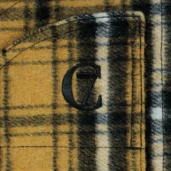 Cloud7 Dog Rain Coat Glasgow Plaid koiran takki, koot 3-5, Yellow| Sadetakit